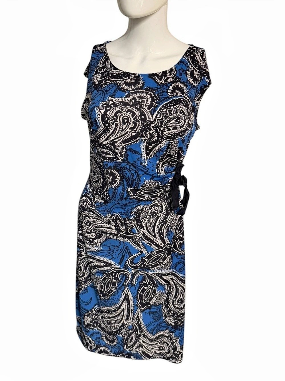 The Limited Paisley Mini Dress in Blue & Black Size Medium Like New